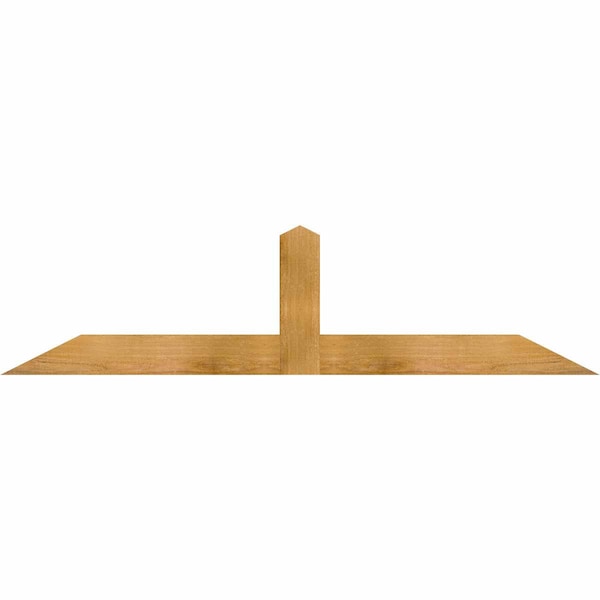 Ekena Millwork Portland Rough Sawn Timber Gable Bracket, Western Red Cedar, 60"W x 15"H x 2"D x 4"F, 6/12 Pitch GBW060X15X0204POR00RWR - main